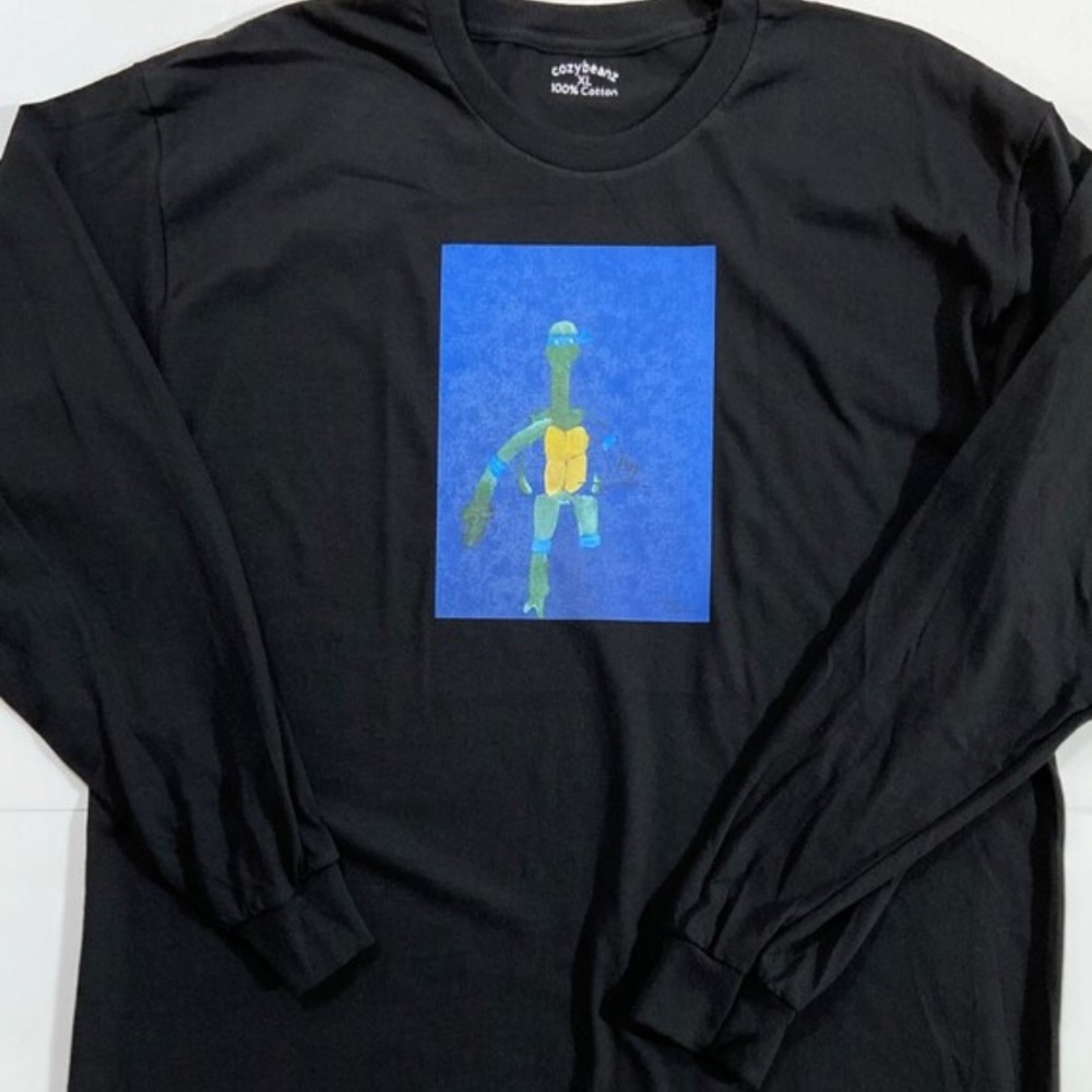 Art On Fabric Ninja Turtles Long Sleeve Crewneck